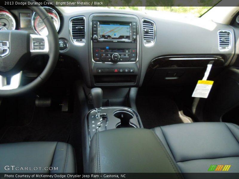 Bright Silver Metallic / Black 2013 Dodge Durango Crew