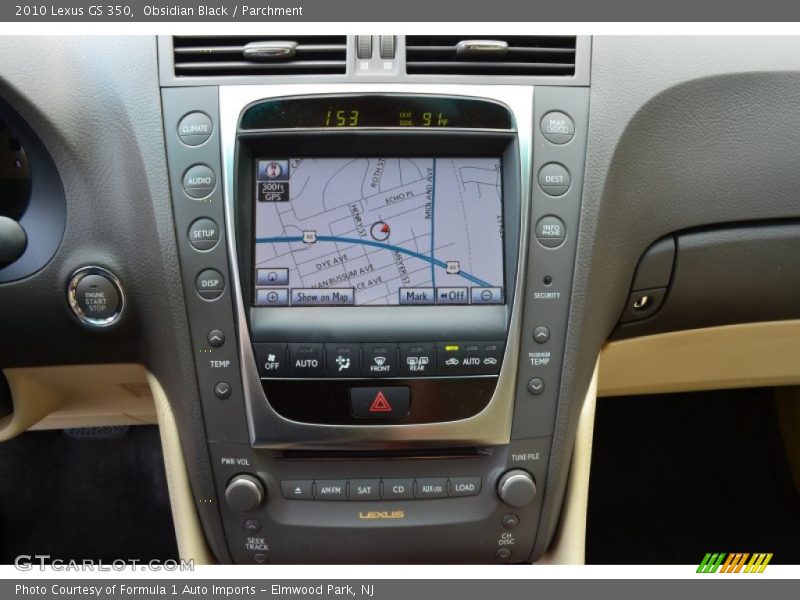 Navigation of 2010 GS 350