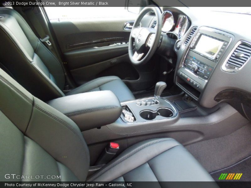 Bright Silver Metallic / Black 2013 Dodge Durango Crew