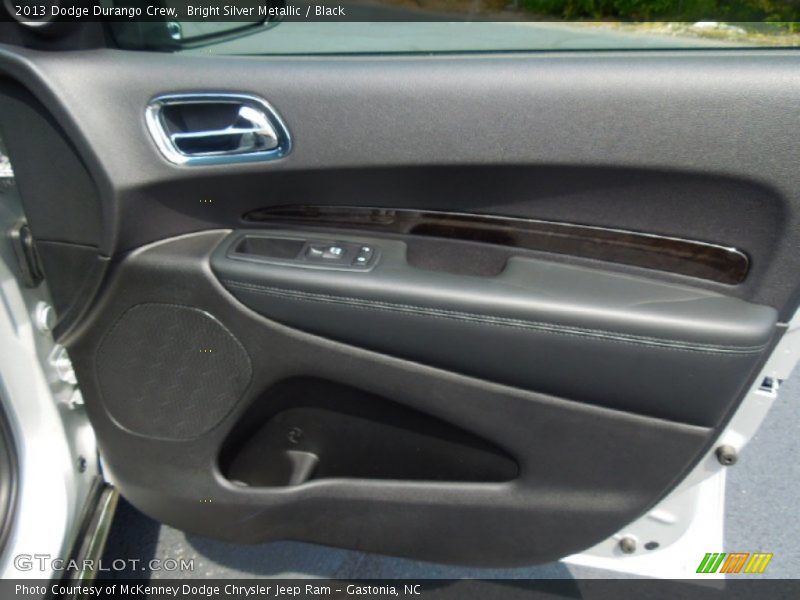 Bright Silver Metallic / Black 2013 Dodge Durango Crew