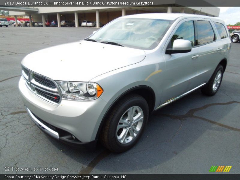 Bright Silver Metallic / Dark Graystone/Medium Graystone 2013 Dodge Durango SXT