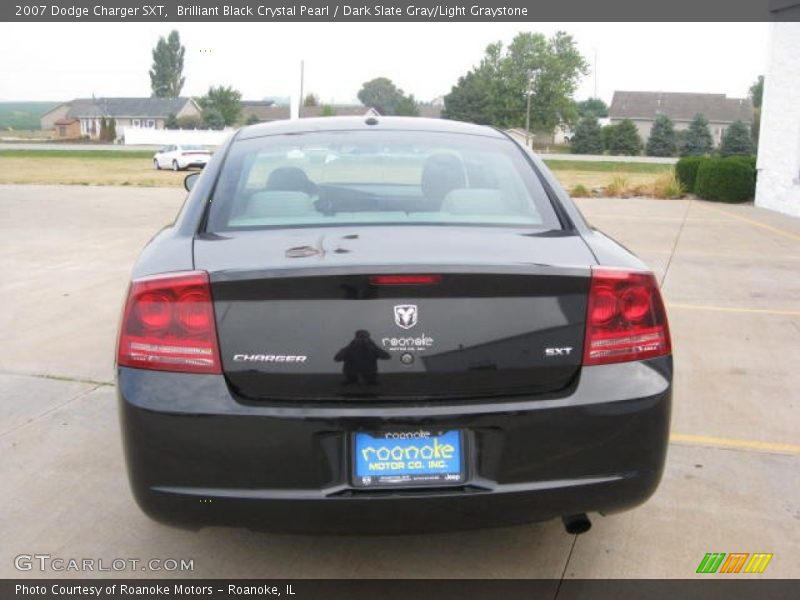 Brilliant Black Crystal Pearl / Dark Slate Gray/Light Graystone 2007 Dodge Charger SXT