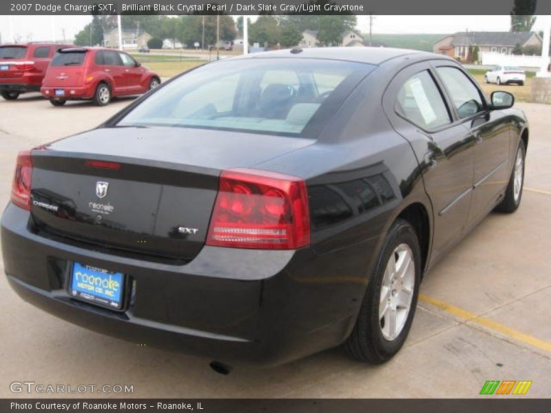 Brilliant Black Crystal Pearl / Dark Slate Gray/Light Graystone 2007 Dodge Charger SXT