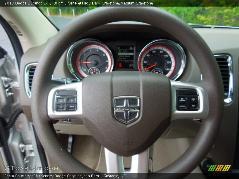 Bright Silver Metallic / Dark Graystone/Medium Graystone 2013 Dodge Durango SXT