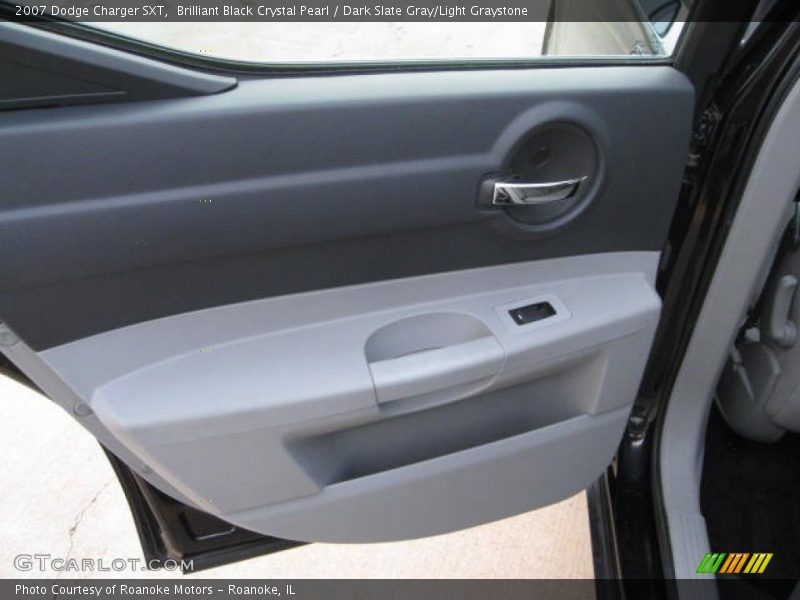 Brilliant Black Crystal Pearl / Dark Slate Gray/Light Graystone 2007 Dodge Charger SXT