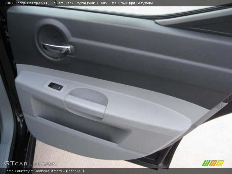 Brilliant Black Crystal Pearl / Dark Slate Gray/Light Graystone 2007 Dodge Charger SXT