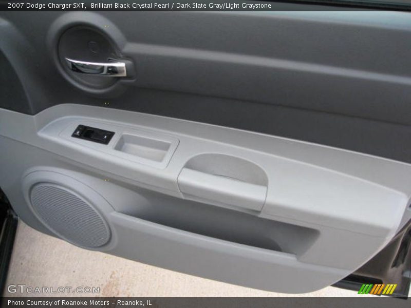 Brilliant Black Crystal Pearl / Dark Slate Gray/Light Graystone 2007 Dodge Charger SXT