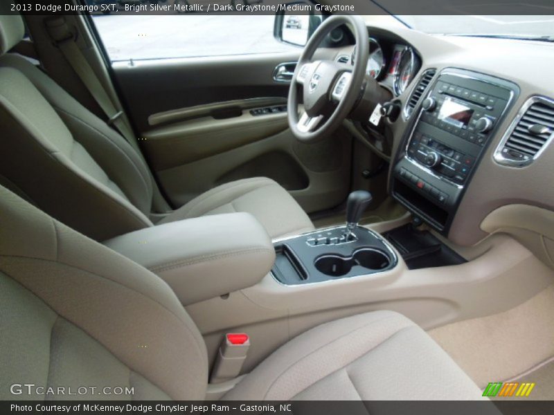 Bright Silver Metallic / Dark Graystone/Medium Graystone 2013 Dodge Durango SXT