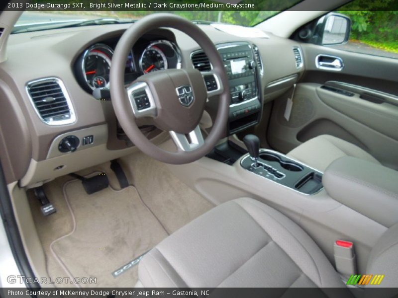 Bright Silver Metallic / Dark Graystone/Medium Graystone 2013 Dodge Durango SXT