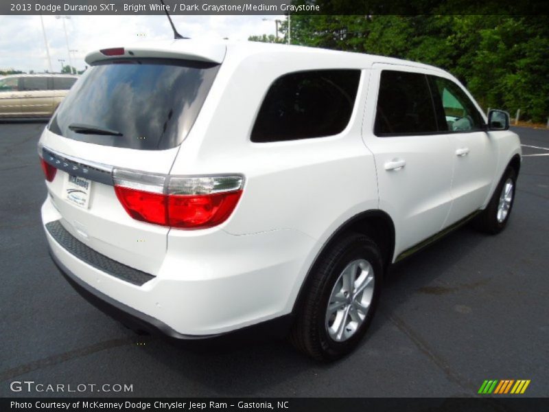 Bright White / Dark Graystone/Medium Graystone 2013 Dodge Durango SXT