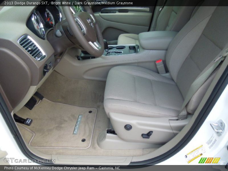 Bright White / Dark Graystone/Medium Graystone 2013 Dodge Durango SXT