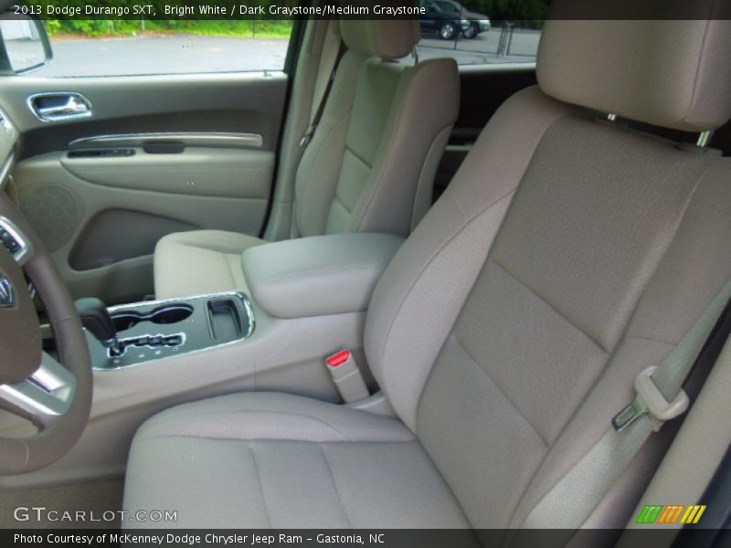 Bright White / Dark Graystone/Medium Graystone 2013 Dodge Durango SXT