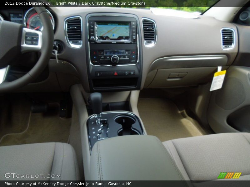 Bright White / Dark Graystone/Medium Graystone 2013 Dodge Durango SXT