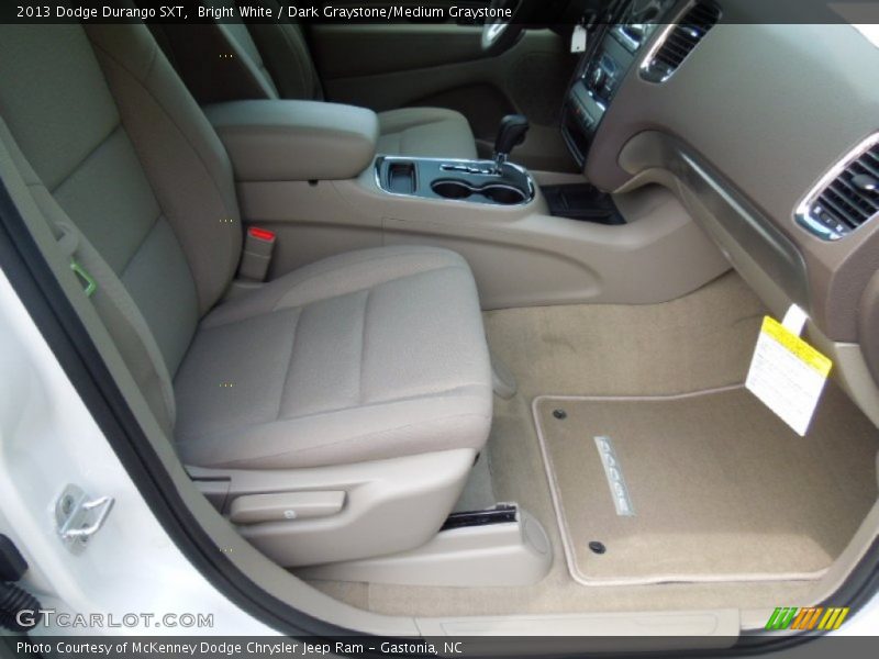 Bright White / Dark Graystone/Medium Graystone 2013 Dodge Durango SXT