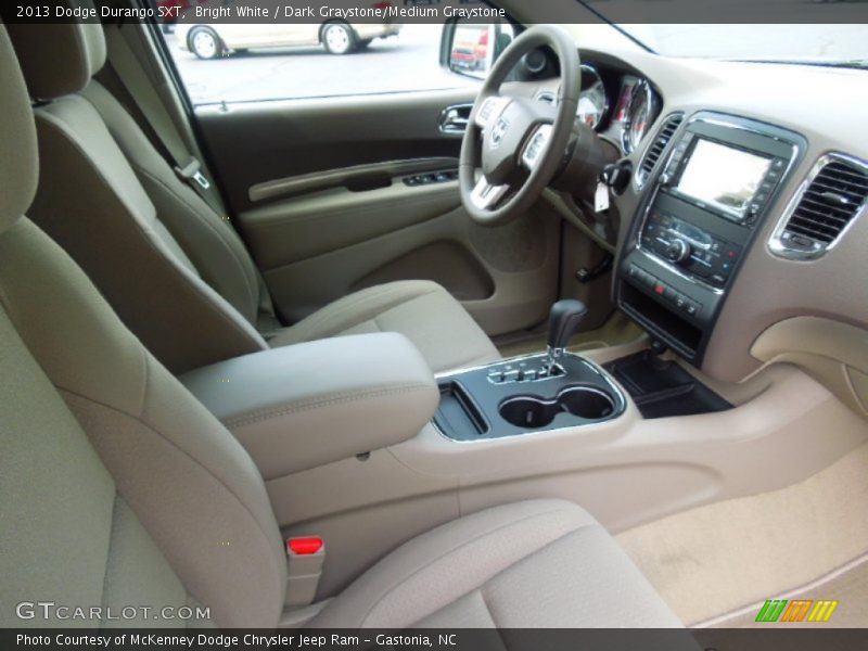 Bright White / Dark Graystone/Medium Graystone 2013 Dodge Durango SXT