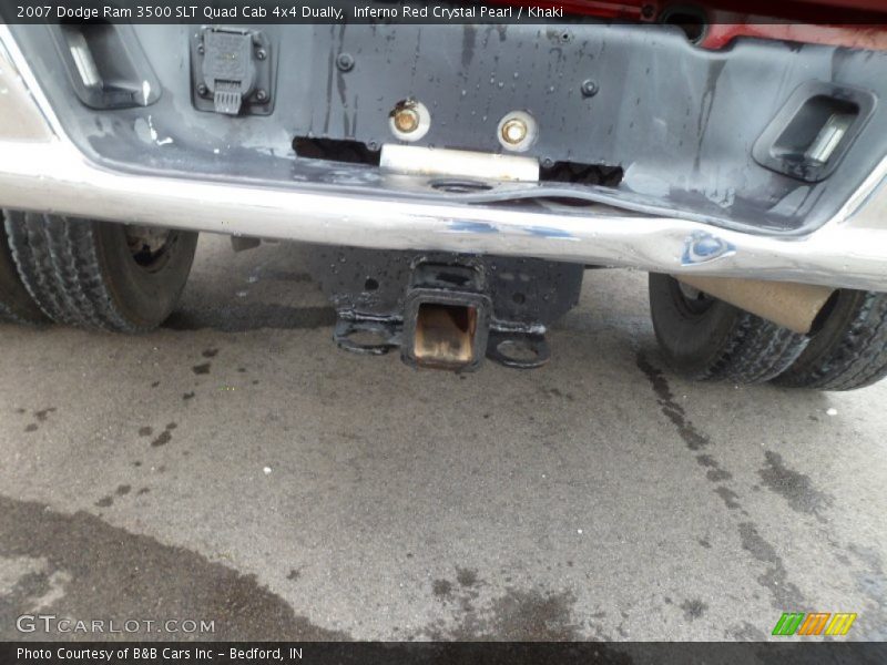 Inferno Red Crystal Pearl / Khaki 2007 Dodge Ram 3500 SLT Quad Cab 4x4 Dually