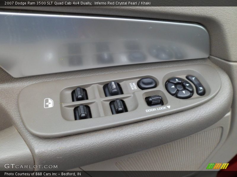 Inferno Red Crystal Pearl / Khaki 2007 Dodge Ram 3500 SLT Quad Cab 4x4 Dually