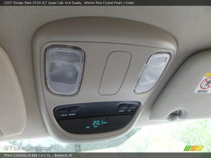 Inferno Red Crystal Pearl / Khaki 2007 Dodge Ram 3500 SLT Quad Cab 4x4 Dually