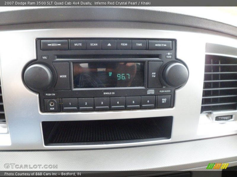 Inferno Red Crystal Pearl / Khaki 2007 Dodge Ram 3500 SLT Quad Cab 4x4 Dually