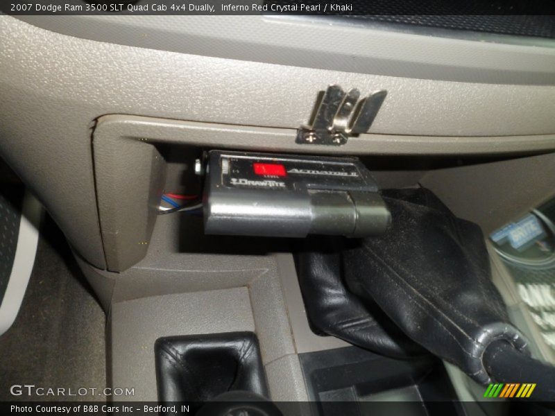 Inferno Red Crystal Pearl / Khaki 2007 Dodge Ram 3500 SLT Quad Cab 4x4 Dually