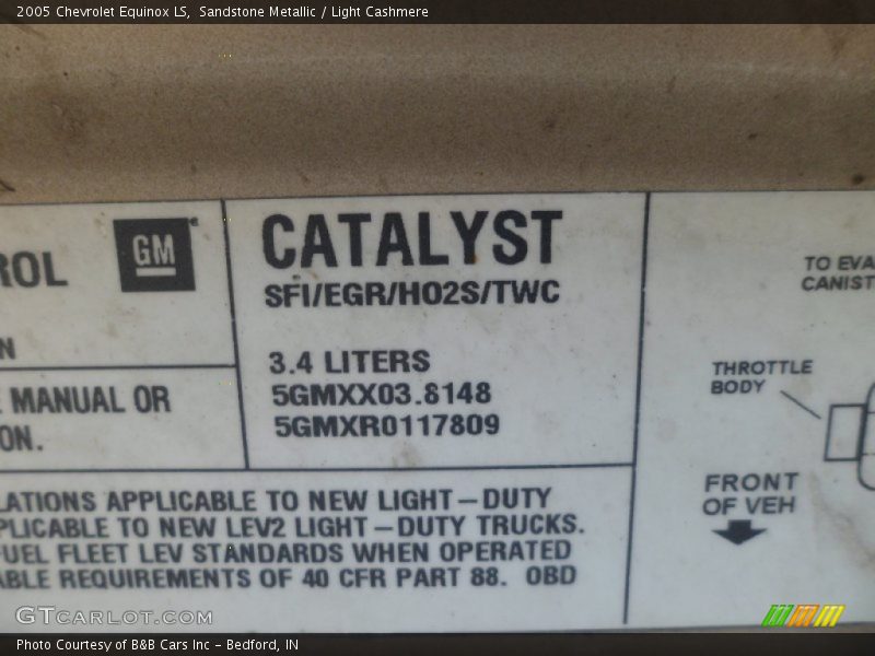 Sandstone Metallic / Light Cashmere 2005 Chevrolet Equinox LS