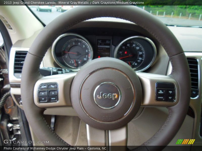 Mineral Gray Metallic / Dark Graystone/Medium Graystone 2013 Jeep Grand Cherokee Laredo