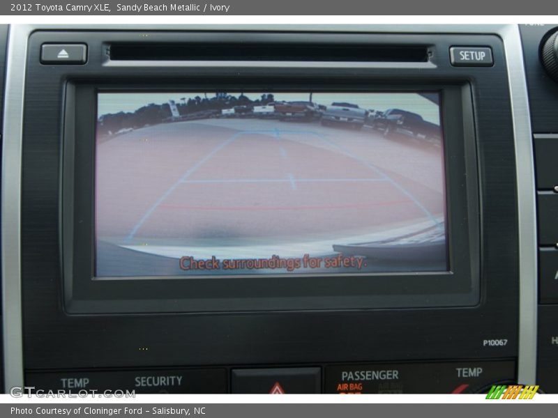 Sandy Beach Metallic / Ivory 2012 Toyota Camry XLE