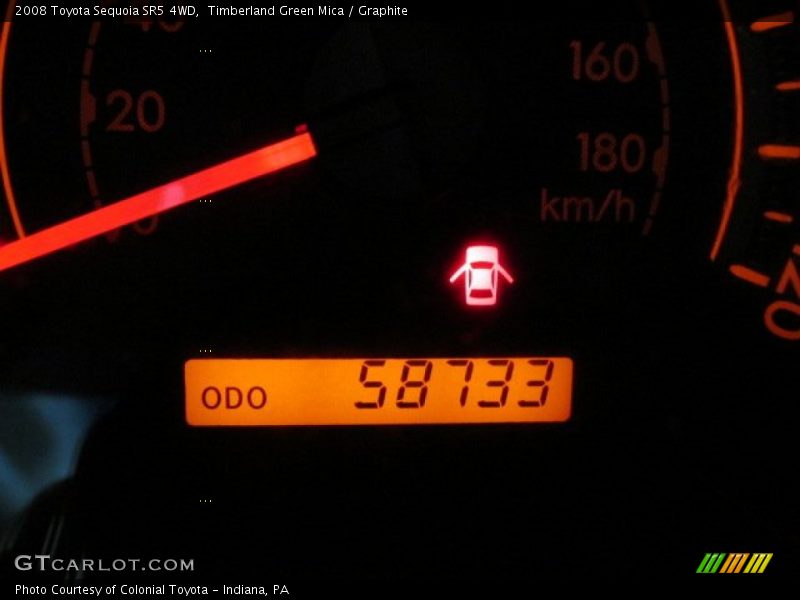 Timberland Green Mica / Graphite 2008 Toyota Sequoia SR5 4WD