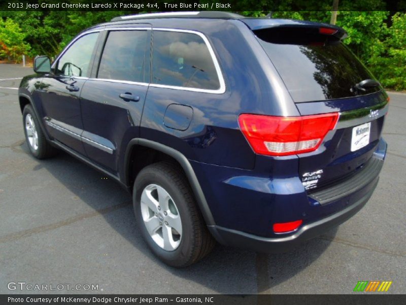 True Blue Pearl / Black 2013 Jeep Grand Cherokee Laredo X Package 4x4