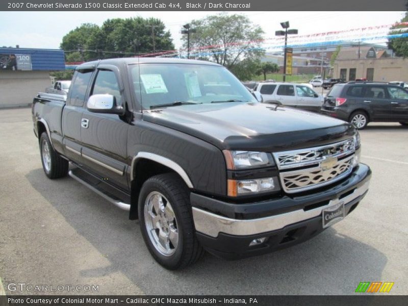 Black / Dark Charcoal 2007 Chevrolet Silverado 1500 Classic Extended Cab 4x4