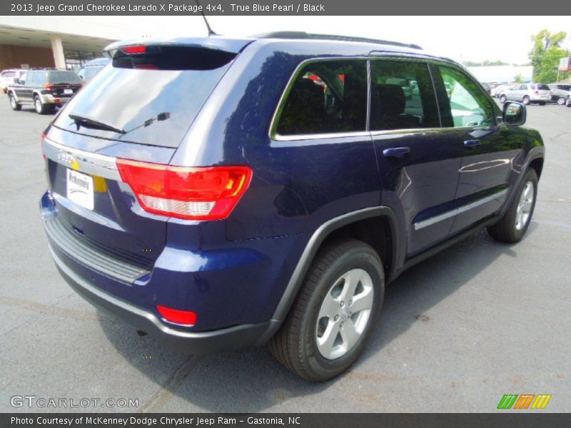True Blue Pearl / Black 2013 Jeep Grand Cherokee Laredo X Package 4x4