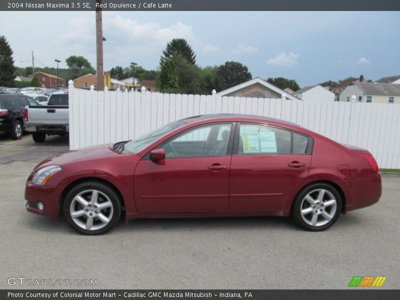 Red Opulence / Cafe Latte 2004 Nissan Maxima 3.5 SE