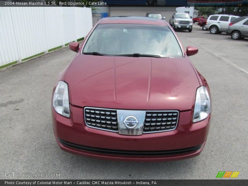 Red Opulence / Cafe Latte 2004 Nissan Maxima 3.5 SE