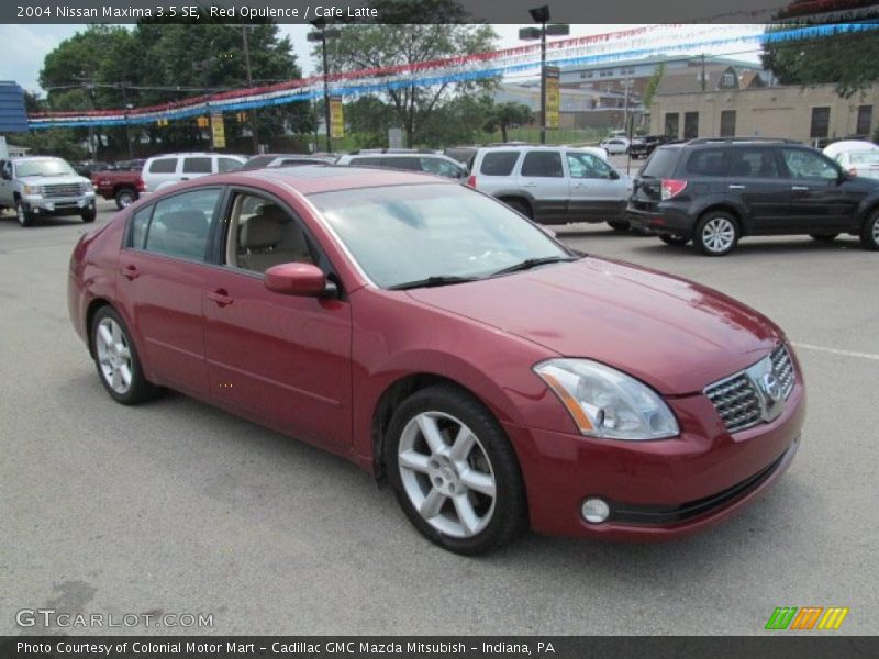 Red Opulence / Cafe Latte 2004 Nissan Maxima 3.5 SE