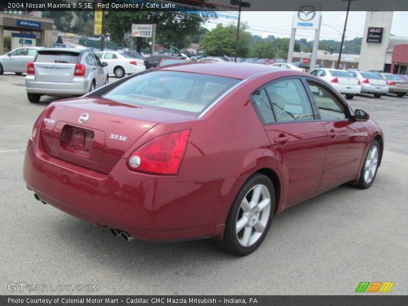 Red Opulence / Cafe Latte 2004 Nissan Maxima 3.5 SE