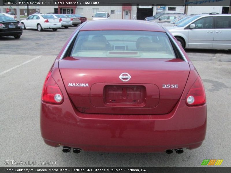 Red Opulence / Cafe Latte 2004 Nissan Maxima 3.5 SE