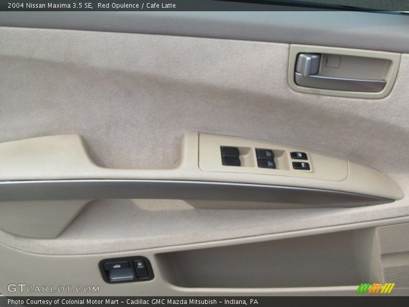 Red Opulence / Cafe Latte 2004 Nissan Maxima 3.5 SE