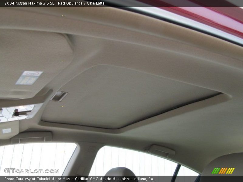 Red Opulence / Cafe Latte 2004 Nissan Maxima 3.5 SE