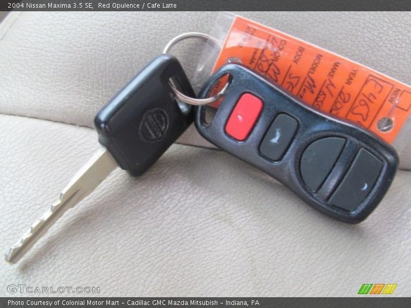 Red Opulence / Cafe Latte 2004 Nissan Maxima 3.5 SE