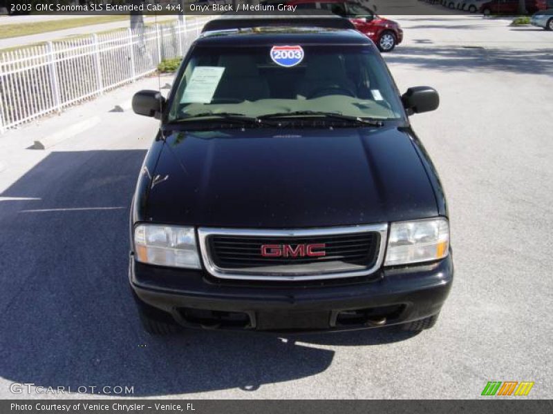 Onyx Black / Medium Gray 2003 GMC Sonoma SLS Extended Cab 4x4
