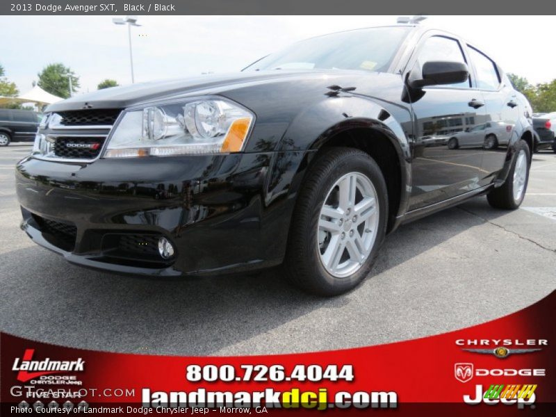 Black / Black 2013 Dodge Avenger SXT