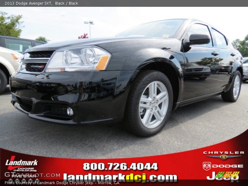 Black / Black 2013 Dodge Avenger SXT