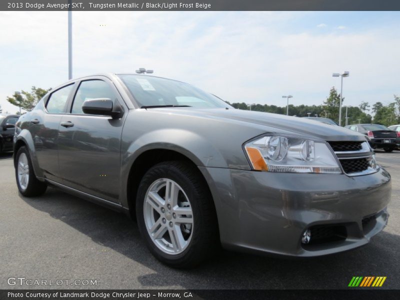 Tungsten Metallic / Black/Light Frost Beige 2013 Dodge Avenger SXT