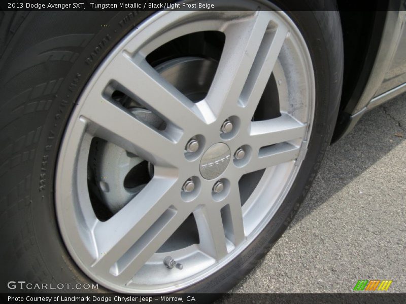 Tungsten Metallic / Black/Light Frost Beige 2013 Dodge Avenger SXT
