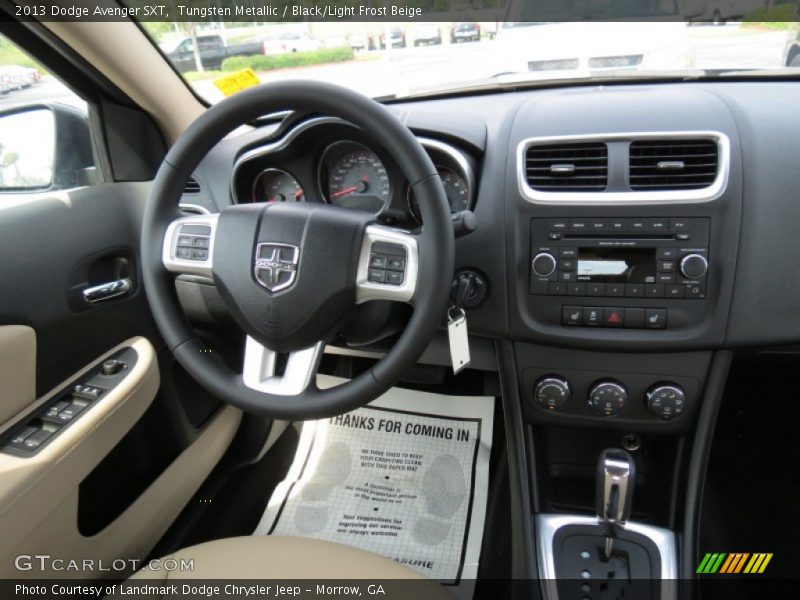 Tungsten Metallic / Black/Light Frost Beige 2013 Dodge Avenger SXT