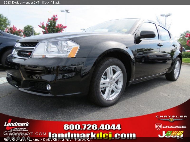 Black / Black 2013 Dodge Avenger SXT