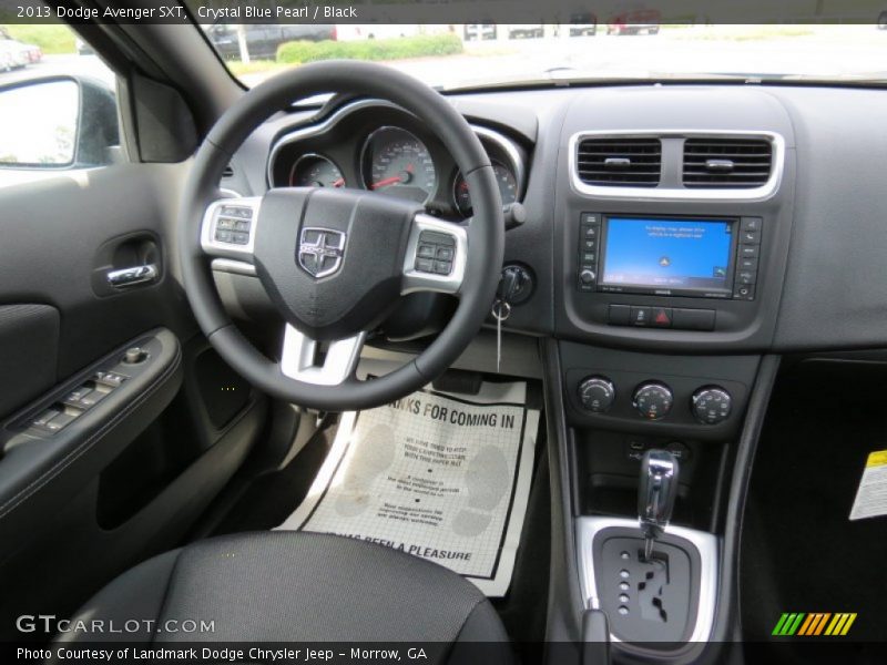 Crystal Blue Pearl / Black 2013 Dodge Avenger SXT