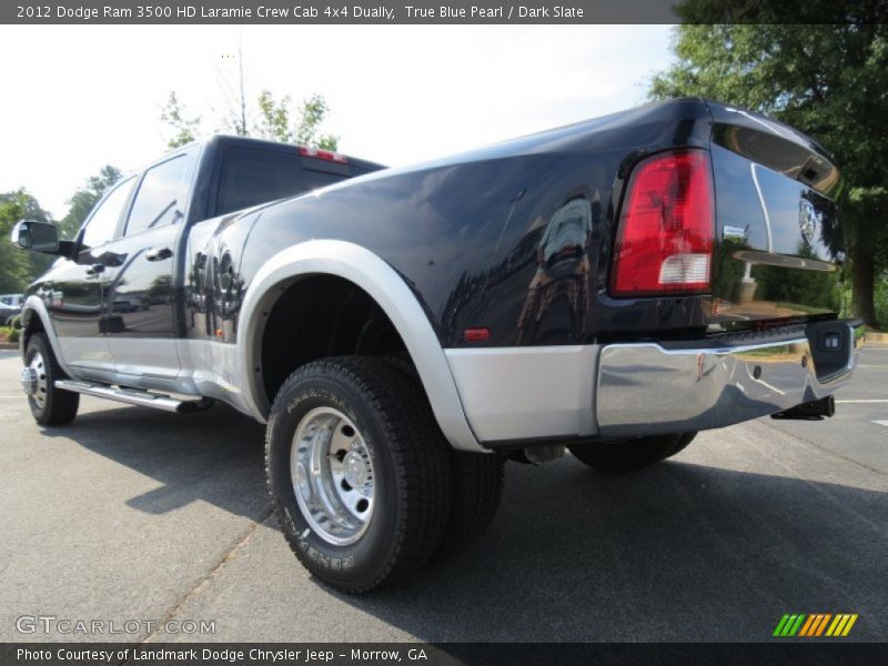 True Blue Pearl / Dark Slate 2012 Dodge Ram 3500 HD Laramie Crew Cab 4x4 Dually