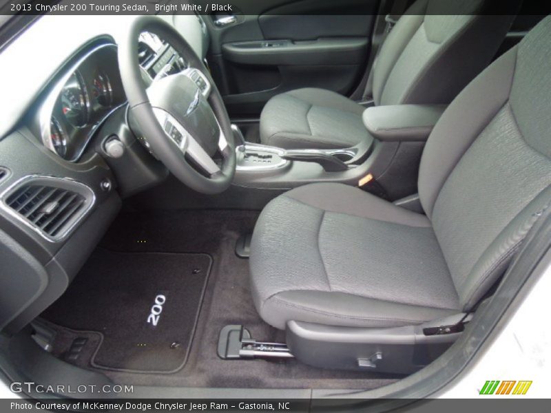 Bright White / Black 2013 Chrysler 200 Touring Sedan