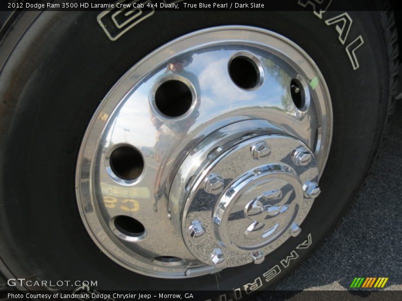 True Blue Pearl / Dark Slate 2012 Dodge Ram 3500 HD Laramie Crew Cab 4x4 Dually
